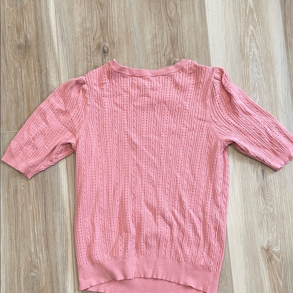 Pink Textured Knit Top - Picture 5 of 6